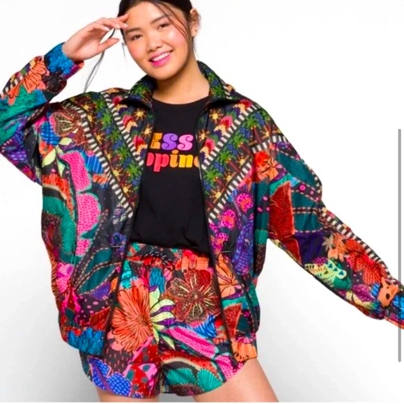 FARM Rio Jackets & Blazers - Farm Rio Cool Leopards Windbreaker Jacket (shorts sold separately)